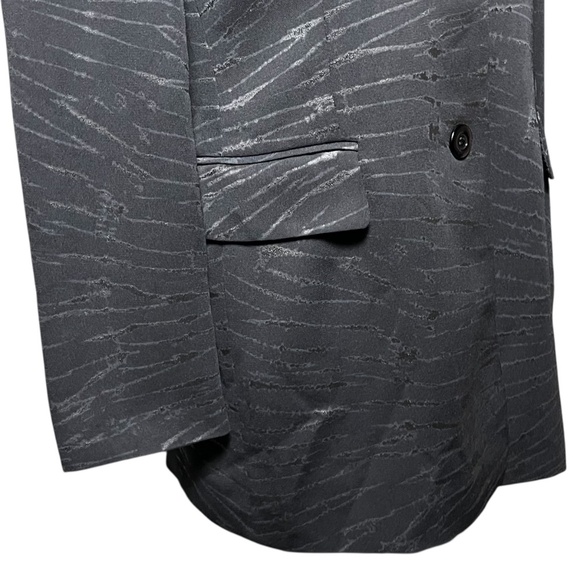 Laurel by Escada Black Blazer Jacket Geometric Pockets Women's Size 38/Medium - Picture 3 of 8